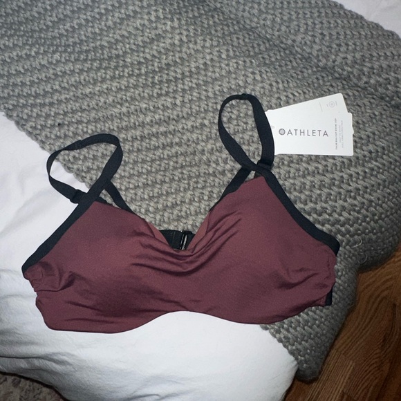 NWT ATHLETA PALM BRA CUP BIKINI TOP - Picture 2 of 8